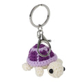 Handmade Crochet Mini Cute Tortoise Wool Knitted Woven Keychain Soft Ocean Animal Doll Pendant Creative Gift