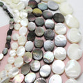 Wholesale 8*10mm Natural Pearl Shell Beads Oval Shape Mother of Pearl Discs Beads for Jewelry Making