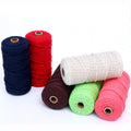 100% Natural Soft Cotton Braided Rope for Crochet DIY Coated Round & Roll Patterns for Shoes Bags Garments Home Textiles