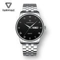 Hot Selling Custom Logo Waterproof Quartz Watch Men Fashion Stainless Steel Band Mens Watch