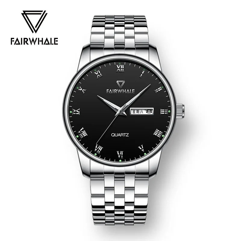 Hot Selling Custom Logo Waterproof Quartz Watch Men Fashion Stainless Steel Band Mens Watch