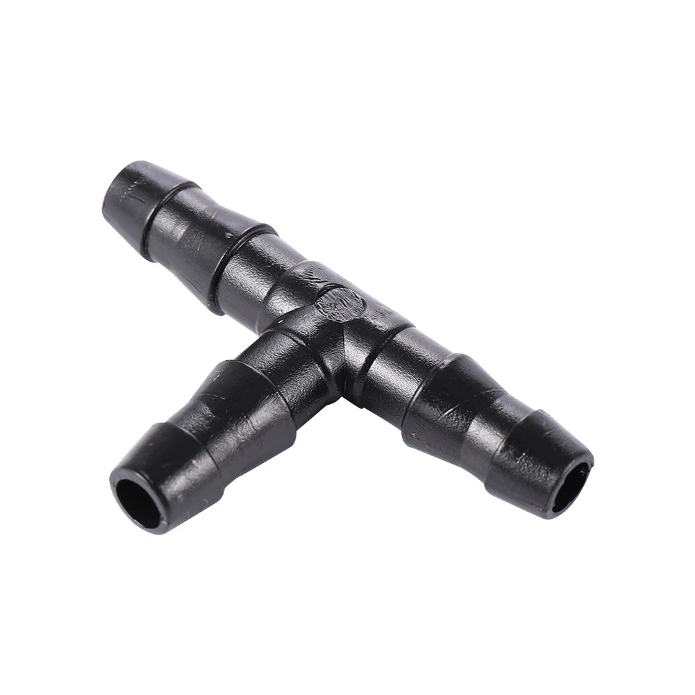 3 Way 1/4 Inch Hose Plastic Connector Irrigation System Water Hose Fitting for 4/7mm