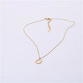 Fenny 18K Gold Plated Wholesale Tarnish Free Fashion Dainty Sunburst Gear Pendant Stainless Steel Necklace for Women