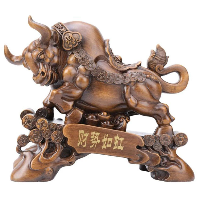 2025 Resin Sculpture Cow Handicraft Ox Home Decoration Figurines and Statues