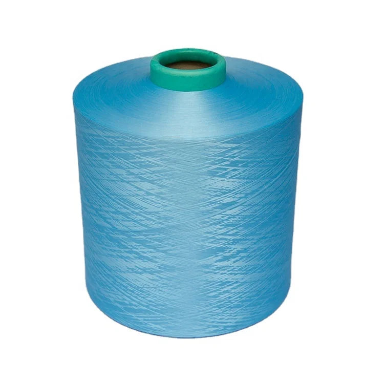 China 50-600 Denier Dope Dyed 100% Polyester Recycled PET Bottle Yarn Eco-Friendly High Tenacity Yarn