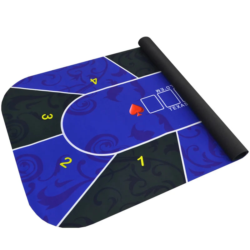 1.2m Poker Mat Suede Texas Hold'em Rubber Table Cloth Top Digital Print Casino Poker Board Game Poker Desk Pad FBA Drop Shipping