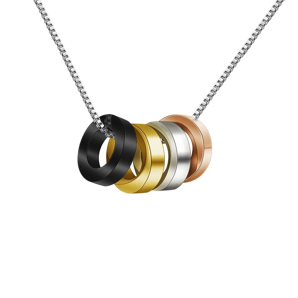 Hot Selling Personalized Disc Name Necklace Pendant Stainless Steel No Fading Engraving Necklace Wholesales