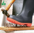 Jinsu Mine Industrial Construction Working Black Oil Acid Alkali Resistant Steel Toe PVC Protective Rain Boot Safety Gumboots