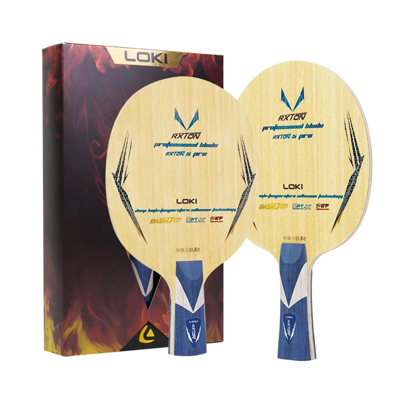 Loki New Design Rxton 5Pro Blade Pingpong Basalt Carbon 7 Ply Professional Table Tennis Blades for Provincial Team Equipment