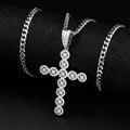 Wholesale Popular Design Charms Gold Plated Brass AAAAA CZ Diamond Iced Out Cross Pendant Hip Hop Jewelry for Men