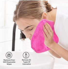 Microfiber Makeup Remover Towel Solid Style Face Cloths for Makeup Removal