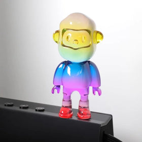 Custom Translucent Vinyl Art Toys Manufacturer Custom Made Transparent Vinyl Toy Maker Gradient Color Action Figure Model Toy