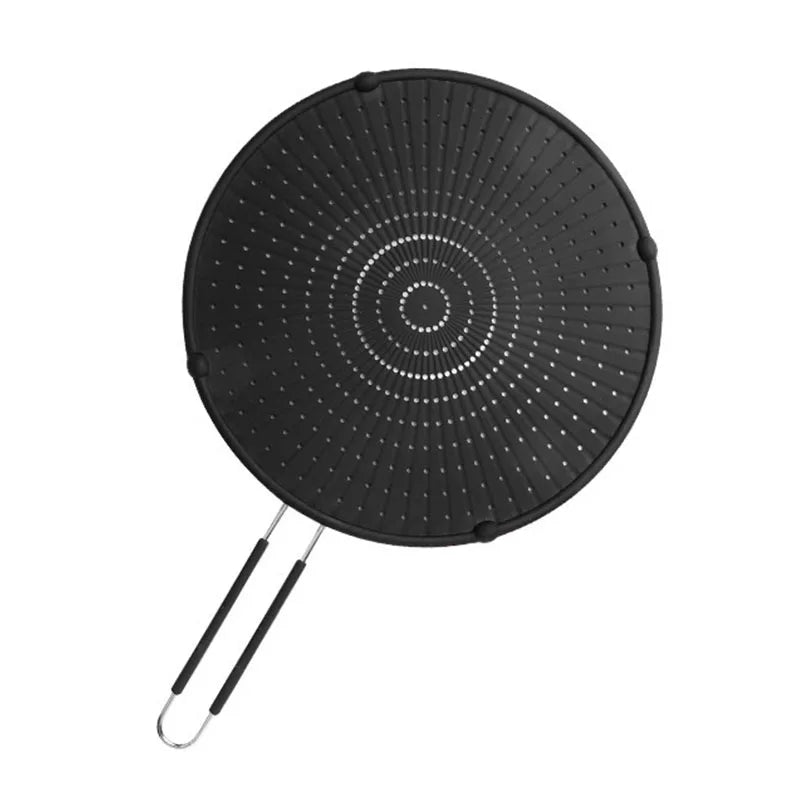 Heat-Resistant Silicone Splatter Screen for Frying Pan  Dishwasher Safe Grease Splatter Guard for Frying Cooking