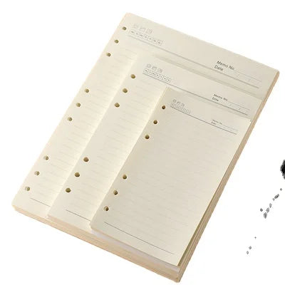 Budget Binder A6 A5 Refills Paper 6 Rings Loose Leaf Notebook Refill Spiral Budget Planner Binder Inner Page Inserts