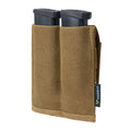 IDOGEAR Tactical Camo Elastic Double Magazine Pouch Carrier MOLLE Mag Pouch for 9mm