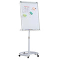 KBW 36 X 24 Inches Height Adjustable Portable Mobile Aluminum Alloy Frame 15mm Thick Board Whiteboard Flip Chart Easel Stand