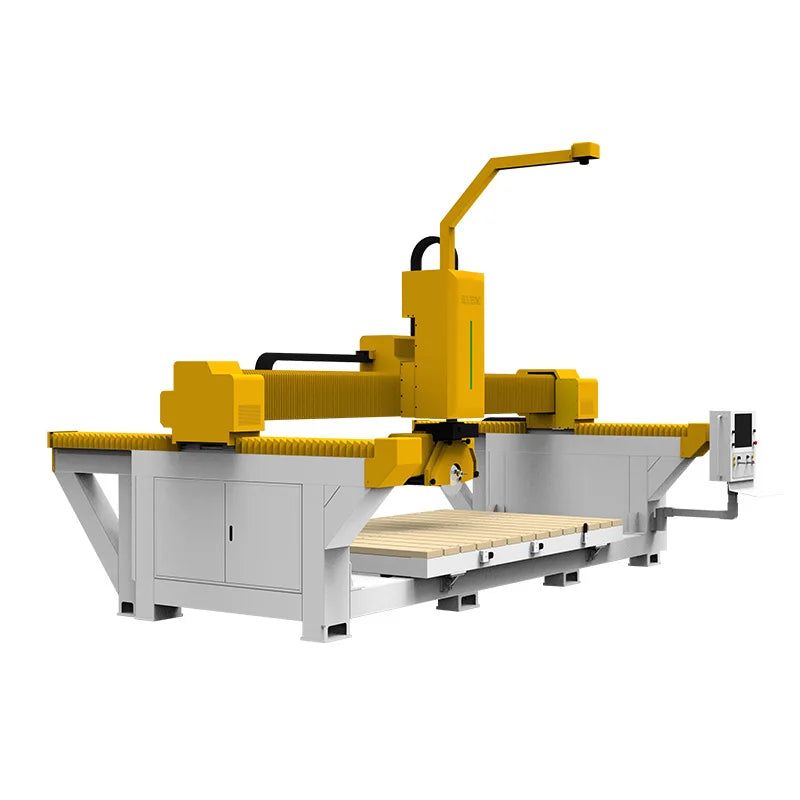 Cnc Router 5 Axis Bridge Saw 3d Machine Cnc 5 Axis Stone Cutting and Engraving Machine for Marble Granite