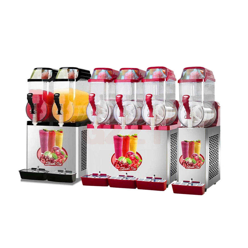 Snacks Machine Commercial Slash Slush Granita Machine Frozen Drinks Ice Cream Sorbet Granita Slush Puppy Slush Maker Machine