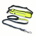 Upgrade Hands Free Dog Leash for Running Walking Training Hiking Dual-Handle Reflective Bungee Dog Waist Bag