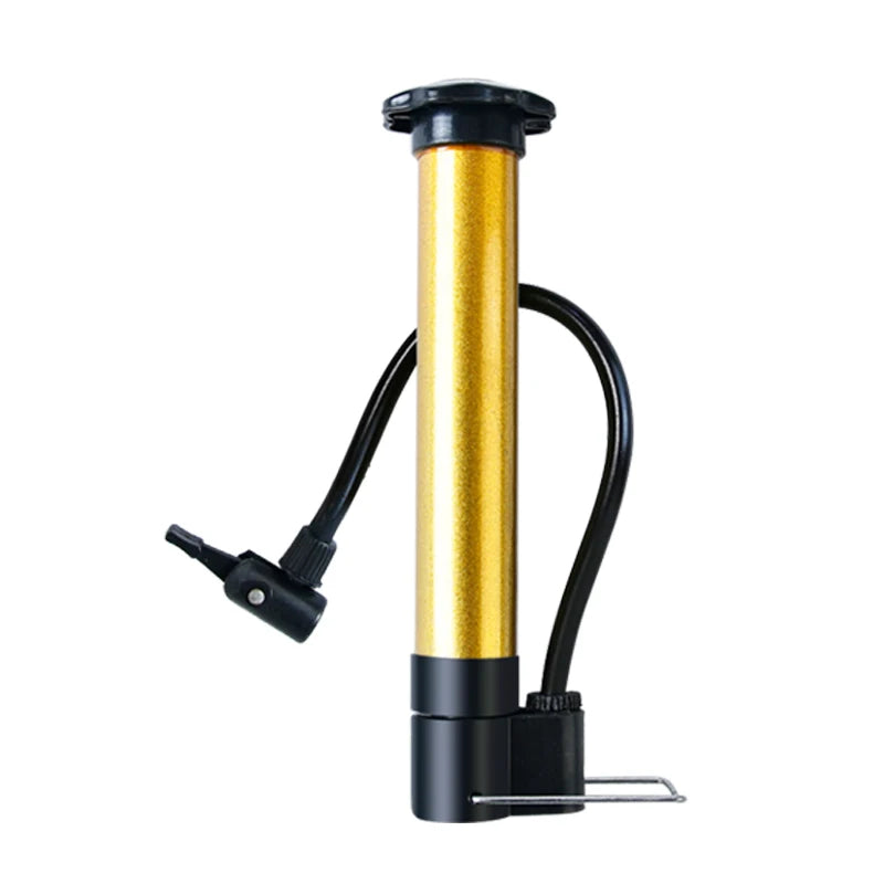 Golden Color Lightweight Mini Bicycle air Pump Cheap Price Easy Carry Bicycle Hand Pump for Basketball