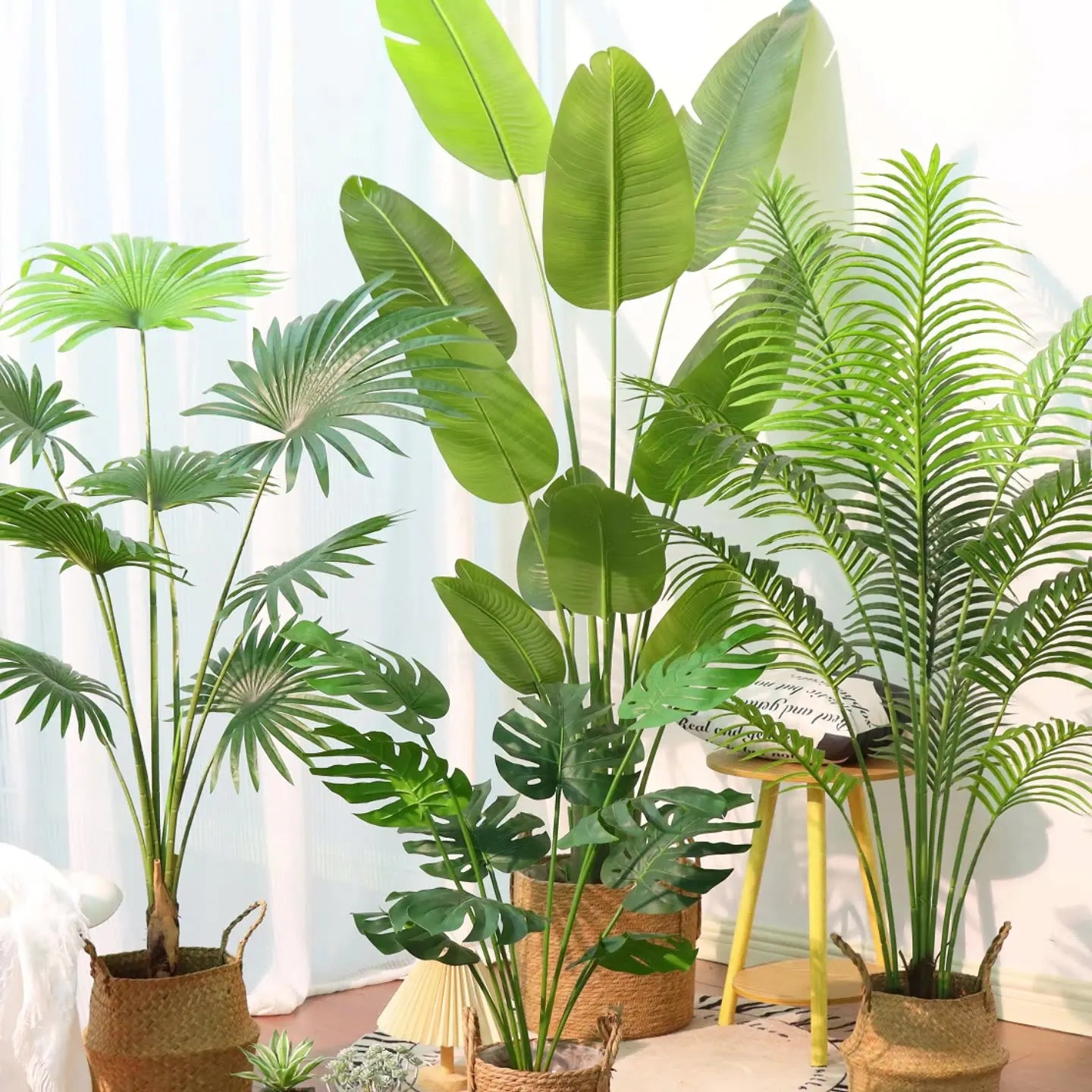 Simulation Green Tall Plants 6ft 4ft 13 Leaves Tall Tree High-end Artificial Plants Decoration Decoration Cordyline Faux Tree