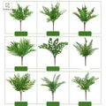 Wholesale Artificial Fern Plant Soft Plastic Simulated Greenery Green Leaves Snowy Outdoor Event Home Decoration