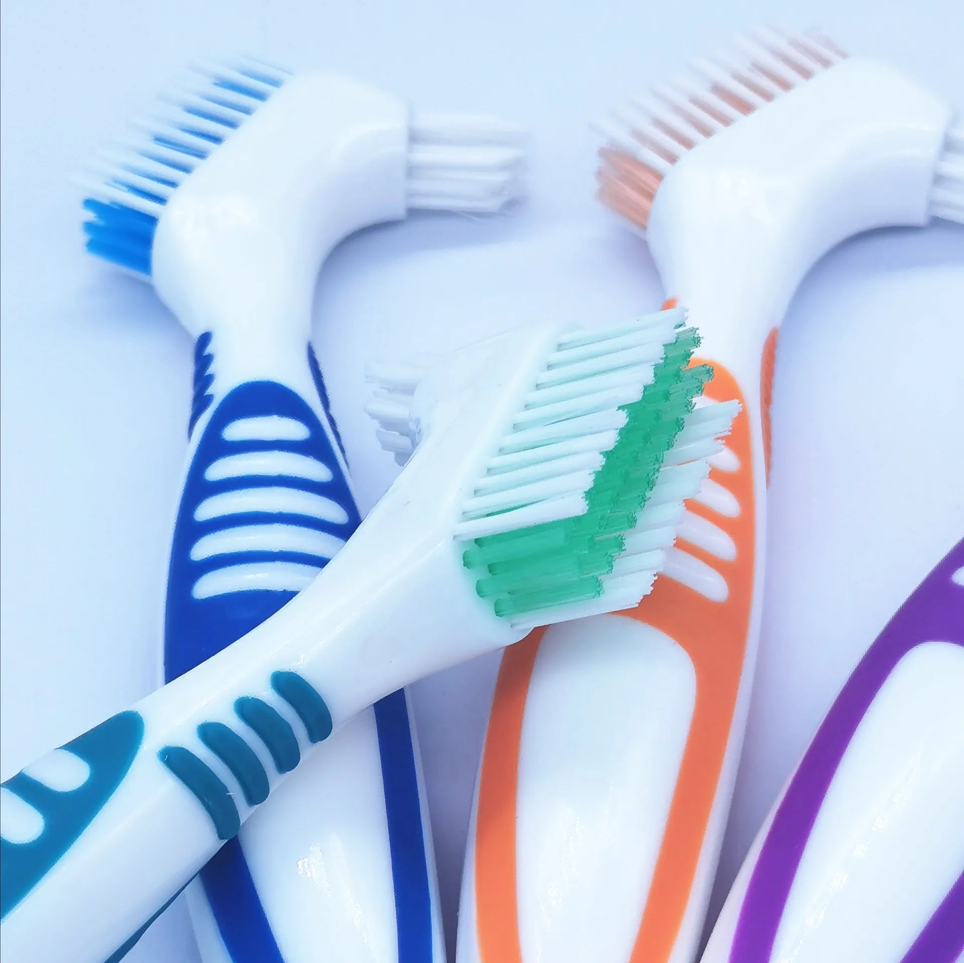 Double Sided False Teeth Brush/orthodontic Toothbrush/dental Denture Oral Hygiene Toothbrush