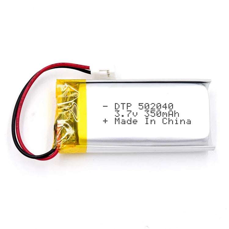 Custom Pouch Lithium Ion Batteries Cell 3.7v 502040 Portable Mini Vaporizer 350mah Polymer Battery Lipo
