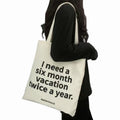 Wholesale Large Capacity Eco-Friendly Shoulder Tote Bag Customizable Printed Logo Striped Contrasting Canvas for Traveling