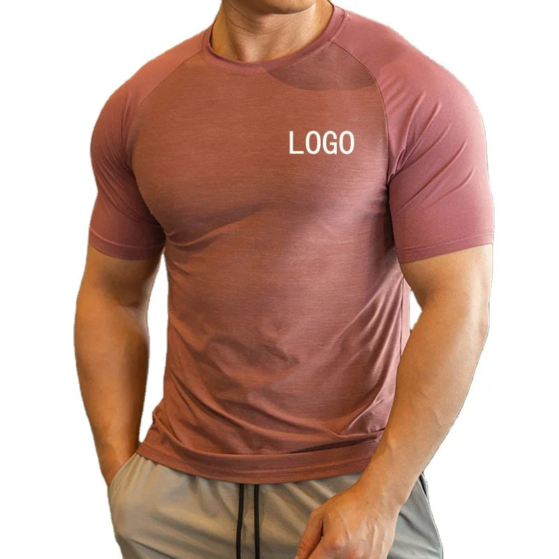 High Quality Gym Cheap Blank Red Quick Dry Sports Men Polo Shirts Wholesale Mens Korean Oversized Screen Printed Tshirt Custom
