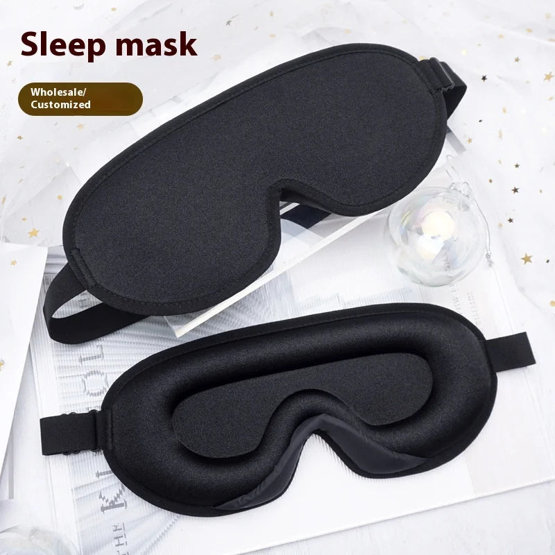 Luxury Sleep Eye Mask 100% Light Blocking Blindfold for Lash Extensions 3D Memory Foam Eye Cover Shade with Adjustable Strap