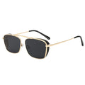 Superhot Eyewear 27433 Retro Vintage UV400 Men's Square Metal Steampunk Sunglasses