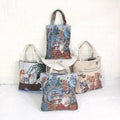 Reusable Tapestry Woven Kitten 100%cotton Foldable Large Shopping Bag for Fabric Eco Friendly Totebag Grocery