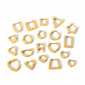 Fashion Plane Cut Geometric Shape Titanium Steel Hoop Earrings Waterproof Stainless Steel Plated 18k Gold Earrings Jewelry
