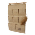 Jute Fabric Wall Door Wardrobe Hanging Storage Bag Hanging Closet Storage Bag 8 7 and 5 Pockets Storage Hanging Bag