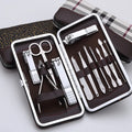 Gmagic 19pcs Professional Multifunctional Nail Clipper Kits Portable Manicure Pedicure Tool Nail Cutter Set with PU Bag
