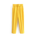 Women Elegant Trousers Zipper Fly Solid Ladies Streetwear Casual Trousers With 17 Colors