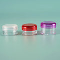 Custom Printed Logo Cosmetic Eye Cream Packaging Jar 5g Plastic Cap Skin Care Face Mask Eye Shadow Multiple 3g 10g 15g 20g