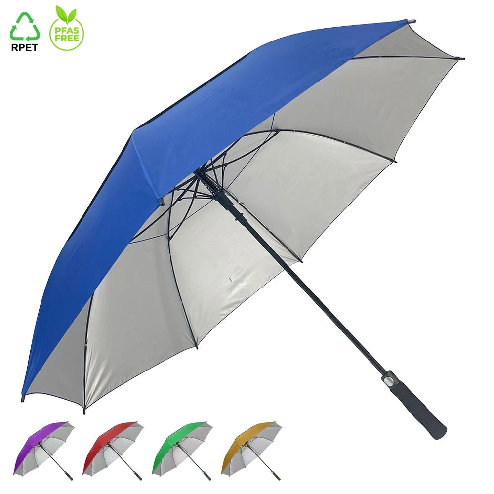 Ovida Hot Sale Custom Golf Umbrella Gift Advertising Logo Printing Straight Umbrella Windproof Waterproof Umbrella for Rain