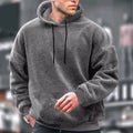 Streetwear Vendor Customized Fast Drying Breathable 100% Polyester Fleece Dropped Shoulders Oversized Pullover Hoodie for Men