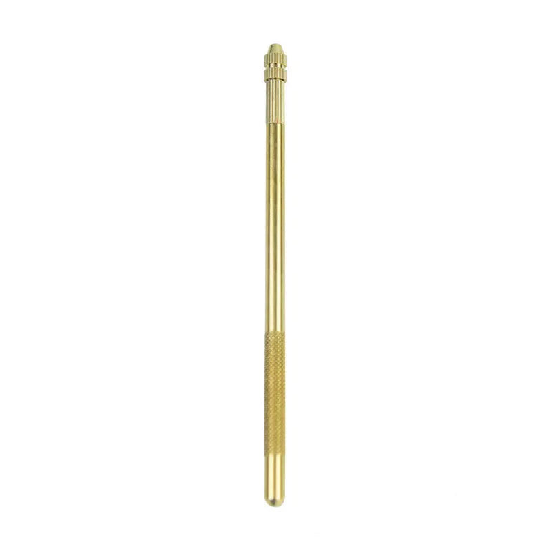 Meikeiko Bronze  Ventilating Needle for Making Lace Frontal Golden Professional DIY Lace Wig Needles With Copper Handle
