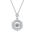 OLDQ Abiding Fine Jewelry Drop Shipping Simple Elegant Designs 925 Sterling Silver Twinkle Setting Moissanite Diamond Necklace