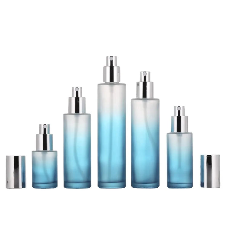 Customized Cosmetic Glass Packaging Bottles  Screen Printed logo Cosmetic Bottle  Beauty Salon Specific Bottles and Jars