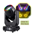 NEW Mini 295W Beam Moving Head LED DJ Light DMX Channel Stage Effect With Led Rgb Circle for Home Entertainment Disco Party