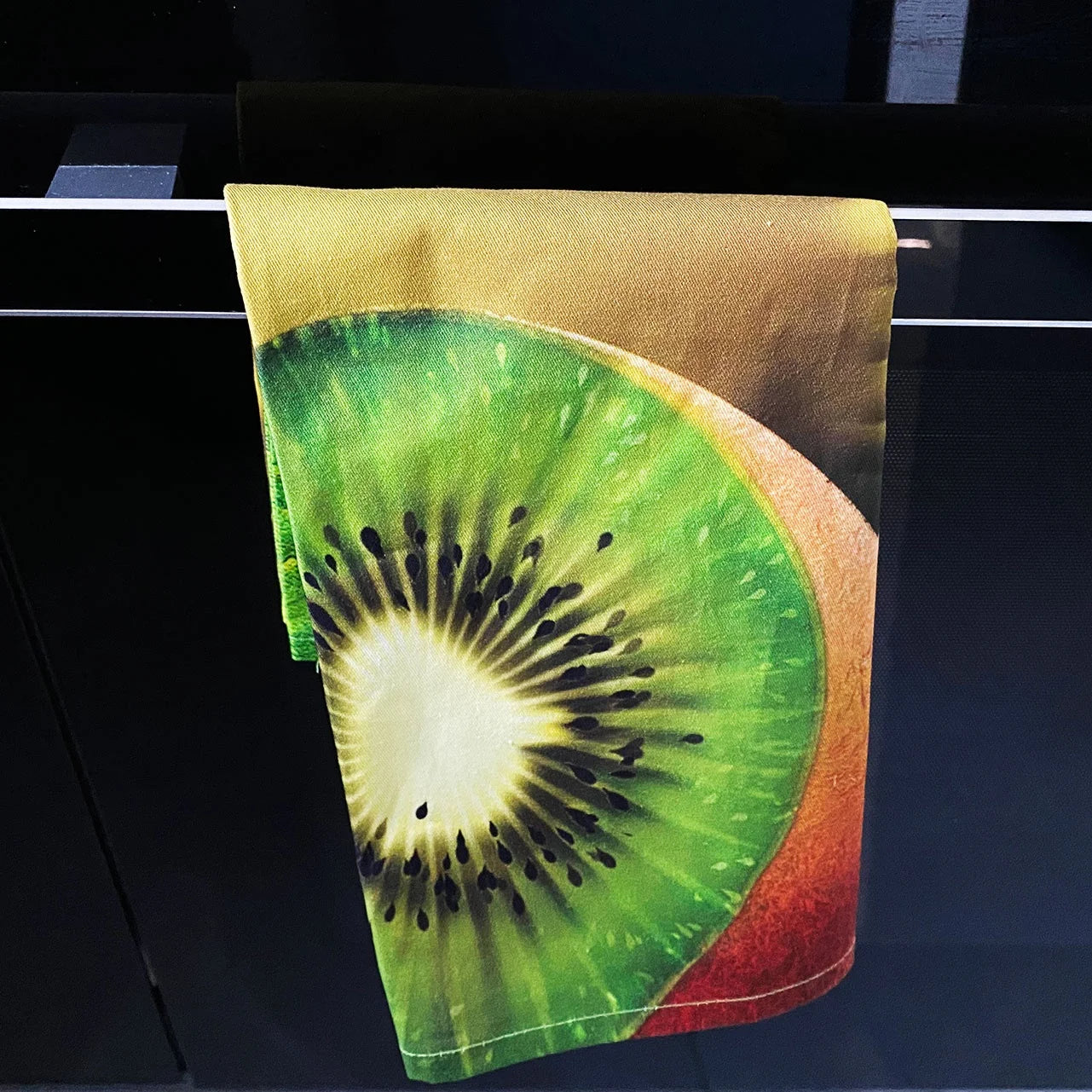 Custom Design Full Color Digital Printed Lemon Tea Towel Soft Clean Absorbent 100% Cotton Dish Towels Kitchen Cloths Wholesale