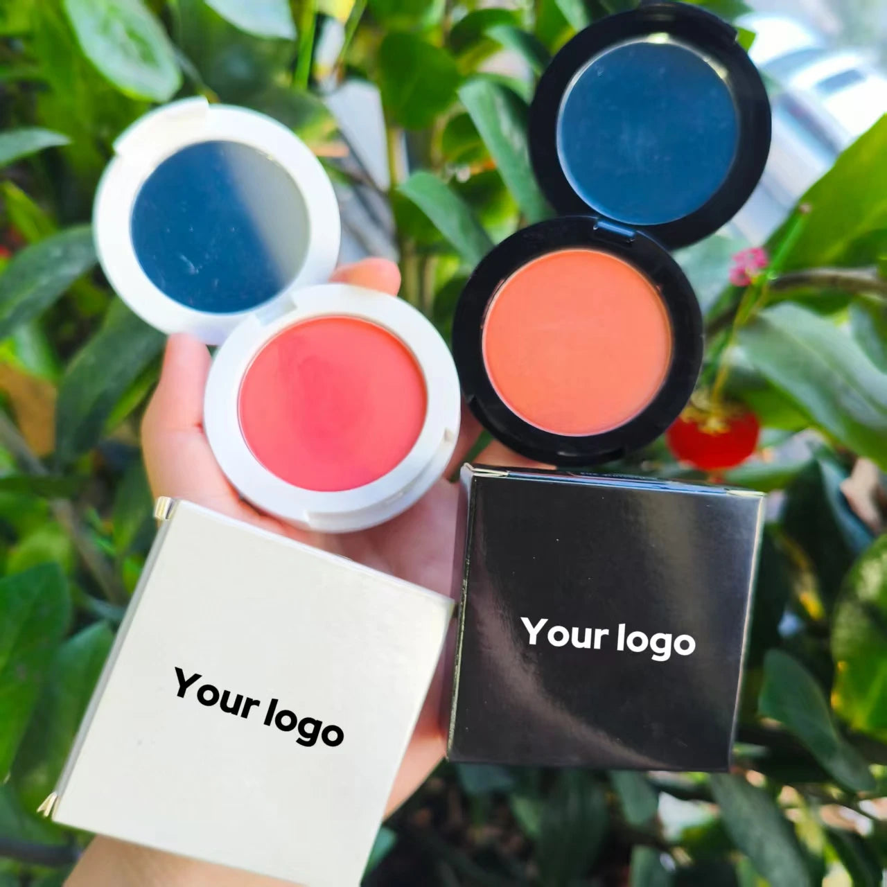 Custom Logo Private Label Cheek Single Make up Vegan Blush Compact Long Lasting High Pigment Pressed Powder Blush Palette