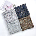 New Versatile Art Digital Printing Shawl Cotton Hemp Hand Curled Medium Length Fragmented Flower Scarf Hijab