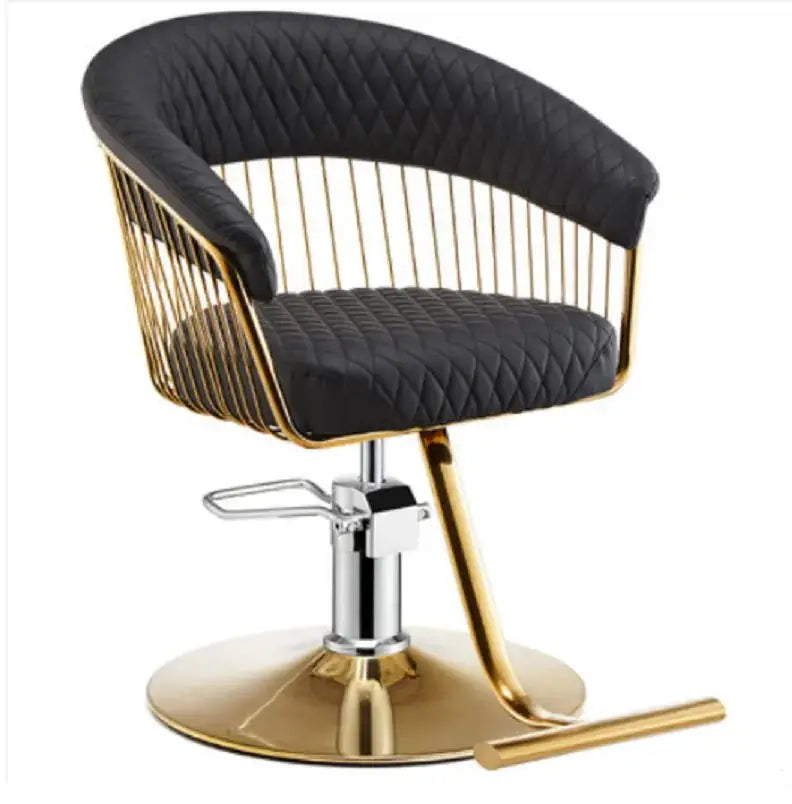 Salon Furniture Reclining Barber Chair in Synthetic Leather for Hair Salon or Workshop Use