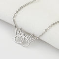 Victory Custom Unisex Stainless Steel Rhodium Necklace Stylish Trendy Pendant Chains for Weddings Fashion Pendant Cartoon