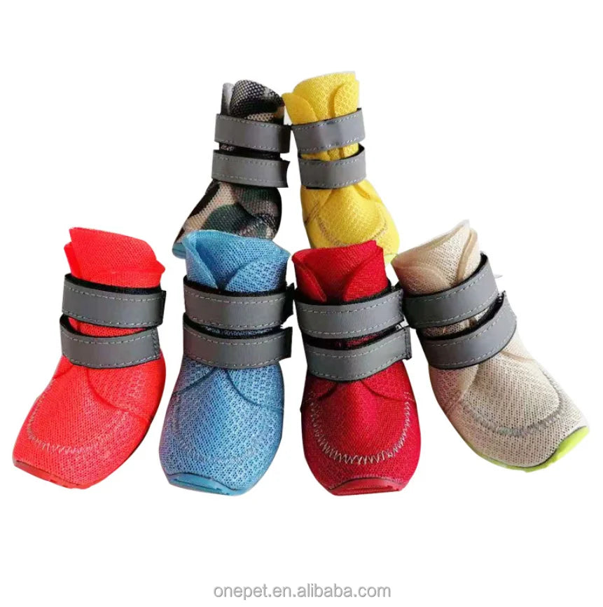 Pet Shoes Manufacturer Wholesale Custom Label Design New Dog Paw Cover Small Medium Big Dog Shoes